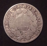 1 Franc Cérès 1871 A  - Gouvernement De Défense Nationale - 1870-1871 Governo Di Difesa Nazionale