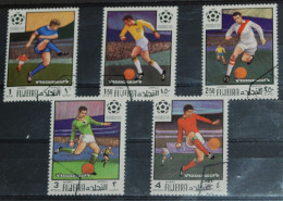 FUJEIRA 1970, Football World Cup - Mexico, Sports, Mi #1463-7 + B27, Used - 1970 – Mexico