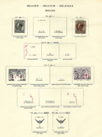 BELGIQUE Ca.1935-60: Les TP Présents Sur 10 Pages D'une Collection Ancienne, Obl. Et Neufs* - Autres & Non Classés