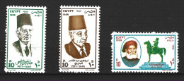 EGYPTE. N°1391-3 De 1989. Personnalités. - Ungebraucht