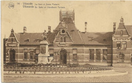 Vilvoorde - Vilvorde  *  La Gare Et Statue Portaels  (Flion) - Vilvoorde