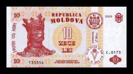 Moldavia Moldava 10 Lei 2009 Pick 10f Sc Unc - Moldavië