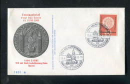 "BUNDESREPUBLIK DEUTSCHLAND" 1957, Mi. 255 "1000 Jahre Stift Und Stadt Aschaffenburg" FDC (7062) - 1948-1960