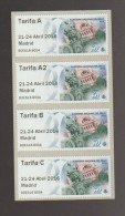 Spain 2016 - ATM Strip Set Labels Mnh** - Timbres De Distributeurs [ATM]