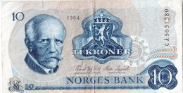 NORVÈGE - 10 Kroner 1984 - Noorwegen