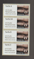 Spain 2022 - ATM Strip Set Labels Mnh** - Timbres De Distributeurs [ATM]