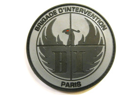 COLLECTION P.N BRIGADE D'INTERVENTION DE PARIS SCRATCH AU DOS 90MM - Policia