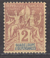 Guadeloupe 1892 Yvert#28 MNG - Unused Stamps