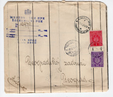 1934. KINGDOM OF YUGOSLAVIA,CROATIA,SLAVONSKI BROD,RAILWAY REGIMENT,OFFICIAL TO BELGRADE,POSTAGE DUE - Strafport