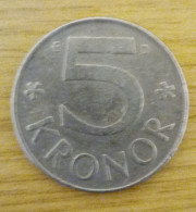 Sweden, Year 1988, Used; 5 Kronen - Suède