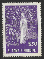 St. Thomas And Prince – 1948 Our Lady Of Fatima Mint Stamp - St. Thomas & Prince