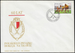 Pologne 1985 Y&T 2802 Sur FDC Association Sportive Polonaise De Hockey Sur Gazon - Hockey (Field)