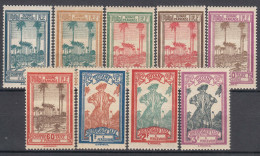 French Guiana, Guyane 1929 Timbres-taxe Yvert#13-21 Mint Hinged (avec Charniere) - Ungebraucht