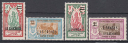 French India, Inde 1928 Yvert#81-84 Mint Hinged (avec Charniere) - Neufs