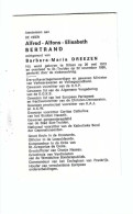 DP Alfred-Alfons BERTRAND Gewezen Minister Geboren Bilzen 1913 Gestorven St-Truiden 1986 - Religion & Esotérisme