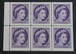 CANADA BLOC DE 6 X YT 270 NEUF**MNH" ELISABETH II" ANNÉE 1954 - Nuovi