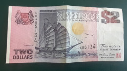 SINGAPORE 2 Dollars 1992 - Singapur