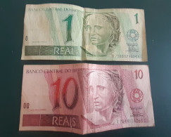 BRAZIL 1& 10 Reais - Brasile