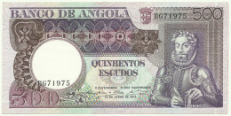 Angola - 500 Escudos - 10.6.1973 - Pick: 107 - AUnc. - Serie BG - Luiz De Camões - PORTUGAL - Angola