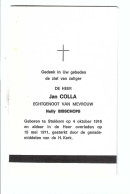 DP Jan COLLA Gemeente- En Provincieraadslid PVV Weerstander Geboren Stokkem 1916  Gestorven  1971 - Religion & Esotérisme