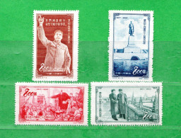 Chine** 1953 - 35^ Anniversaire Révolution D'October. Yvert. 988 à 991. Sans Gomme.  MNH** - Neufs