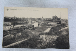 Cpa 1929, Erquelines, Le Bassin, Vue Sur Les Quais De Déchargement, Belgique - Erquelinnes