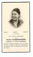 DP Pauline VANDERSANDEN  Geboren Kesselt-Veldwezelt 1921  Gestorven  1957 - Religion & Esotérisme