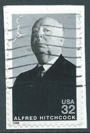 VERINIGTE STAATEN ETAS UNIS USA 1998 ALFRED HITCHCOCK USED ON PAPER SC 3226 YT 2766 MI 2996 SG 3465 - Gebruikt