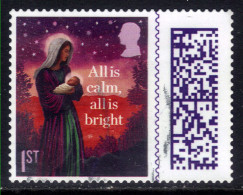 GB 2023 KC 3rd 1st Christmas Silent Night Barcode Used ( J473 ) - Gebraucht