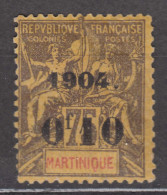 Martinique 1904 Yvert#57 Mint Hinged (avec Charniere) - Neufs