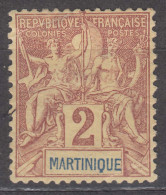 Martinique 1892 Yvert#32 Mint Hinged (avec Charniere) - Ungebraucht
