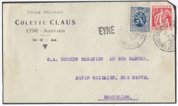 Brief Van Poperinge-Brussel (Bruxelles) Ambulant Naar Bruxelles Met Langstempel Eyne - 1932 Ceres E Mercurio