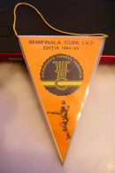 SEMIFINALA CUPA I.H.F. 1984-1985 HANDBAL BAIA MARE 24 MARTIE WAT MARGARATHEN WIEN Fanion Sportiv Steag Sport Flag - Handball