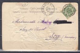 Postkaart Van Temploux (sterstempel) Soye (Namur) - Postmarks With Stars