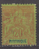 Martinique 1892 Yvert#37 Mint Hinged (avec Charniere) - Unused Stamps