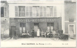 C. P. A. : 78 : LE PERRAY : Hôtel RAINEAU, "Salle De Bal", Animé, Timbre En 1926 - Le Perray En Yvelines