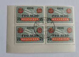 N° 26       Pro Aéro 1938  - Bloc De 4 - Used Stamps