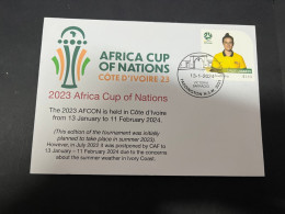 27-1-2024 (2 X 27) Africa Cup Of Nations (2023) Held In Ivory Coast From 13-1 To 11-2-2024 (with FIFA OZ Stamp) - Other & Unclassified
