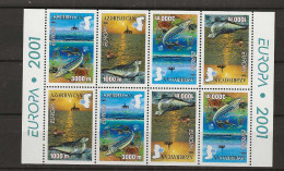 2001 MNH Aserbaidschan Booklet Sheet, Postfris** - 2001