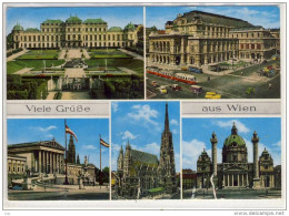 Viele Grüße Aus WIEN - Schloß Belvedere, Staatsoper, Parlament, Stephansdom, Karlskirche - Wien Mitte