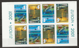 2001 MNH Aserbaidschan Booklet Double Contents, Postfris** - 2001