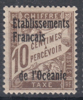 Oceania Oceanie 1926 Timbres-taxe Yvert#2 Mint Hinged (avec Charniere) - Neufs