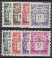 French Oceania Oceanie 1948 Timbres-taxe Mint Hinged Set To 5 Fr. - Ongebruikt
