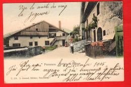 XZH-20 RARE  Provence  Entrée Du Village  Jura Nord Vaud. ANIME. Gonard 214. Dos Simple Circ. 1905 - Provence