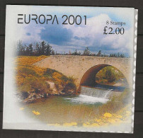 2001 MNH Cyprus Booklet, Postfris** - 2001