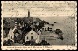 ALTE POSTKARTE BLICK AUF EMMERICH AM RHEIN VON ST. MARTINI NACH ST. ADELGUNDIS ALDEGUNDIS ANLEGER C. SPAARMANN AK Cpa - Emmerich