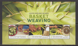 2018 Cocos Island Basket Weaving Souvenir Sheet MNH - Cocos (Keeling) Islands