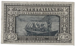 Regno - Vittorio Emanuele III - 1923 Regno - 30 Cent Della Serie Manzoni Non Dentellato E Con Ottimi Margini - Cert. Die - Other & Unclassified