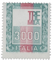 Italia - Repubblica - 1979 Repubblica - Alto Valore 3000 Lire Senza La Stampa Dell'effige - Cert. Raybaudi - (Bolaffi 15 - Altri & Non Classificati