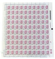 Italia - Repubblica - Donna Nell'arte Foglio Completo Di 100 Es. Con Dentellatura Fortemente Spostata In Alto - (2726 Va - Otros & Sin Clasificación